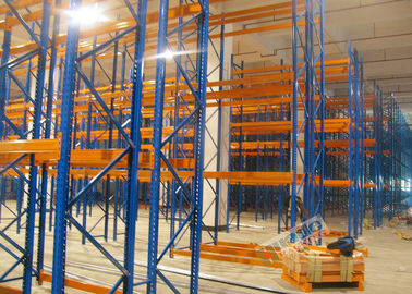 Anti Seismic 2 Aisles Heavy Load Warehouse ระบบจัดเก็บรถรับส่ง