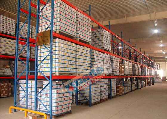 ISO Q235B ชั้นวางพาเลทชั้นวางของ 1500 กก. ระบบจัดวางคลังสินค้า