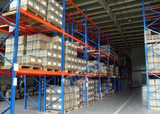 ระบบจัดวางพาเลทแบบเลือกได้ขนาด 5,000 กก. ชั้นวางพาเลทอุตสาหกรรม ISO