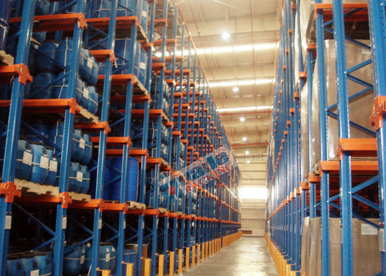 Wine / Tobacco Carton Storage Rack 10 Pallet Deep , Heavy Duty Pallet Racks Drive In